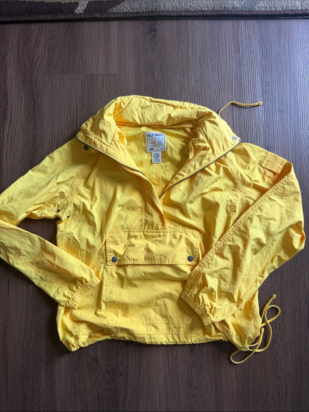 Vintage old navy yellow windbreaker